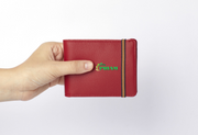 Piram Leather Minimalist Wallet – Red Edition with Coin Pocket