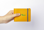 Piram Leather Minimalist Wallet – Yellow Edition with Coin Pocket