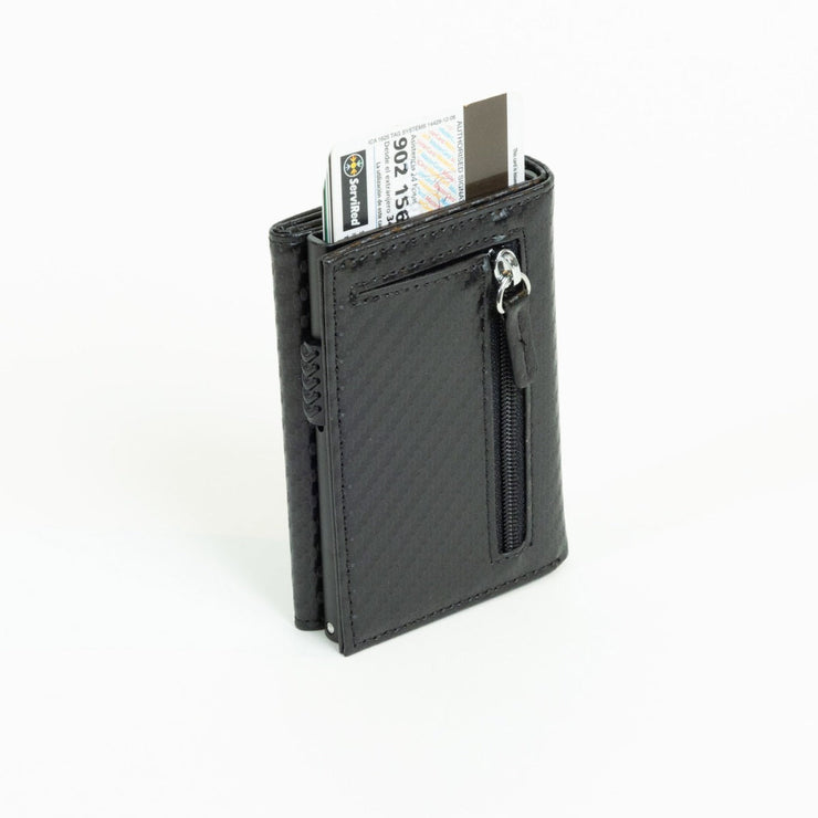 Piram Leather Slim Carbon Wallet – RFID Safe Card Holder